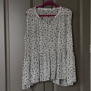 Uniqlo Floral Babydoll Top